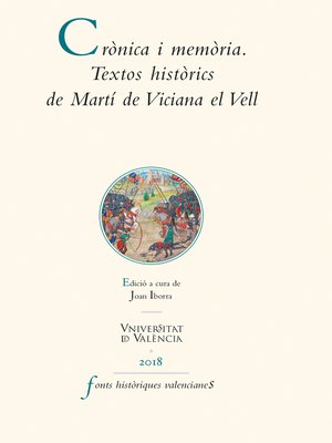 cover image of Crònica i memòria. Textos històrics de Martí de Viciana el Vell